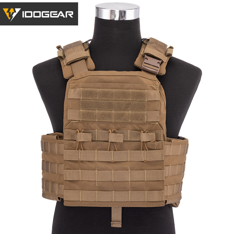 IDOGEAR Molle Tactical CPC Vest Body Armor Outdoor Combat Carrier Plate Genuine Pure Color Series 3313-IDOGEAR INDUSTRIAL
