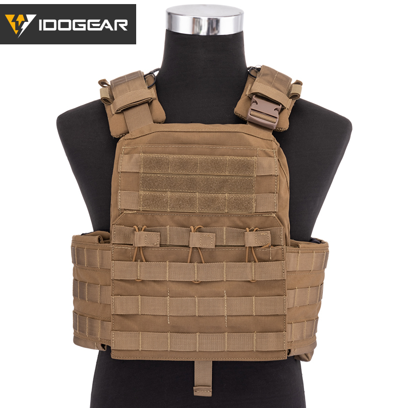 IDOGEAR Molle Tactical CPC Vest Body Armor Outdoor Combat Carrier Plate Genuine Pure Color Series 3313-IDOGEAR INDUSTRIAL
