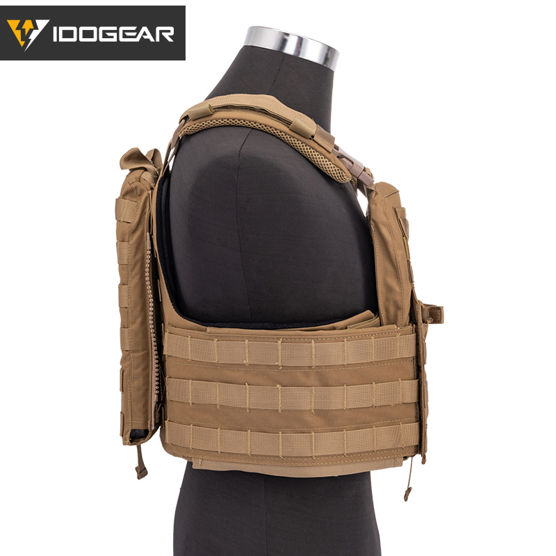 IDOGEAR Molle Tactical CPC Vest Body Armor Outdoor Combat Carrier Plate Genuine Pure Color Series 3313-IDOGEAR INDUSTRIAL