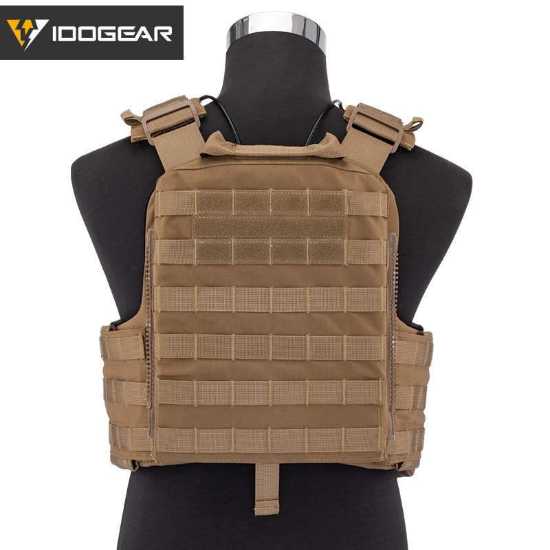 IDOGEAR Molle Tactical CPC Vest Body Armor Outdoor Combat Carrier Plate Genuine Pure Color Series 3313-IDOGEAR INDUSTRIAL