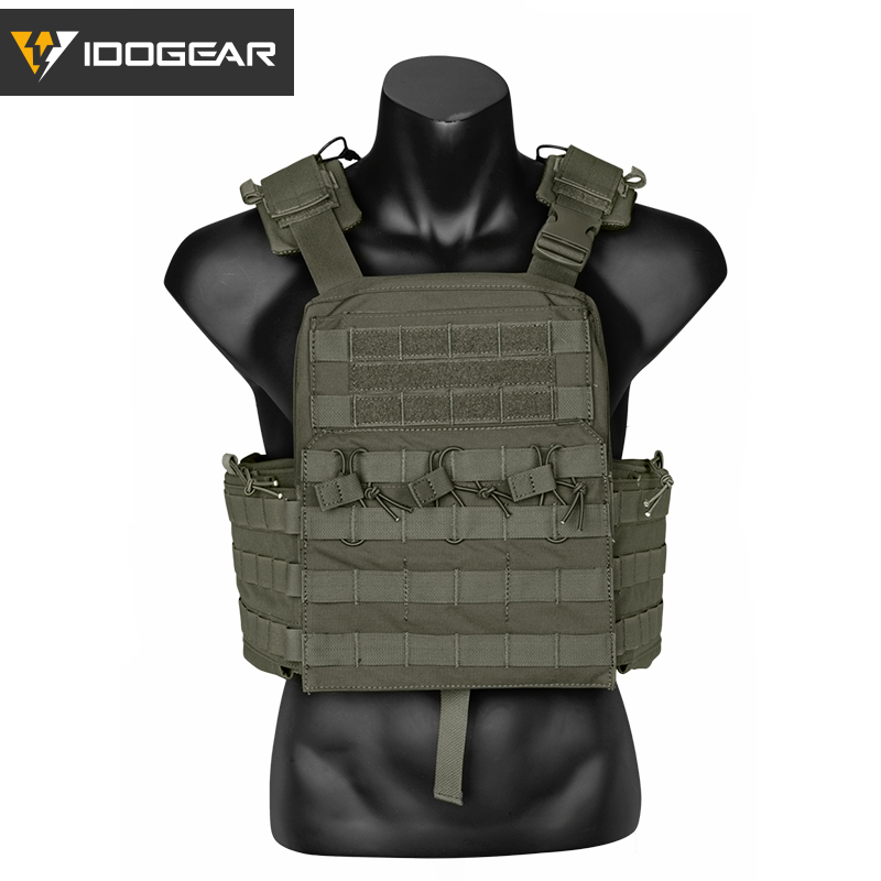 IDOGEAR Molle Tactical CPC Vest Body Armor Outdoor Combat Carrier Plate Genuine Pure Color Series 3313-IDOGEAR INDUSTRIAL