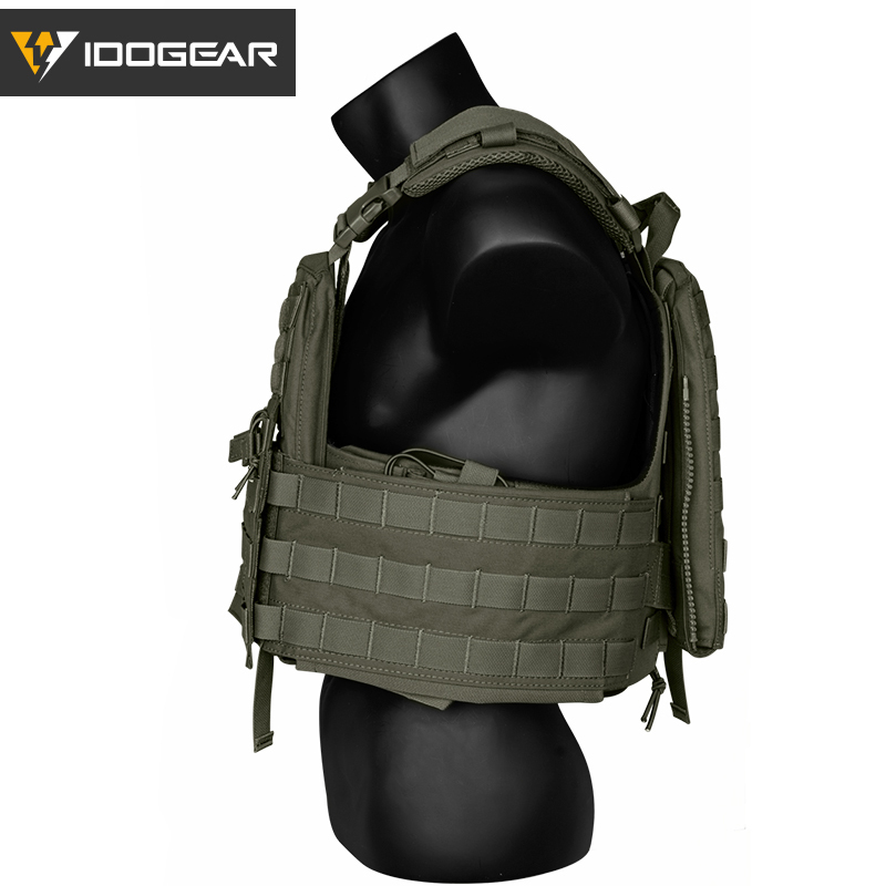 IDOGEAR Molle Tactical CPC Vest Body Armor Outdoor Combat Carrier Plate Genuine Pure Color Series 3313-IDOGEAR INDUSTRIAL