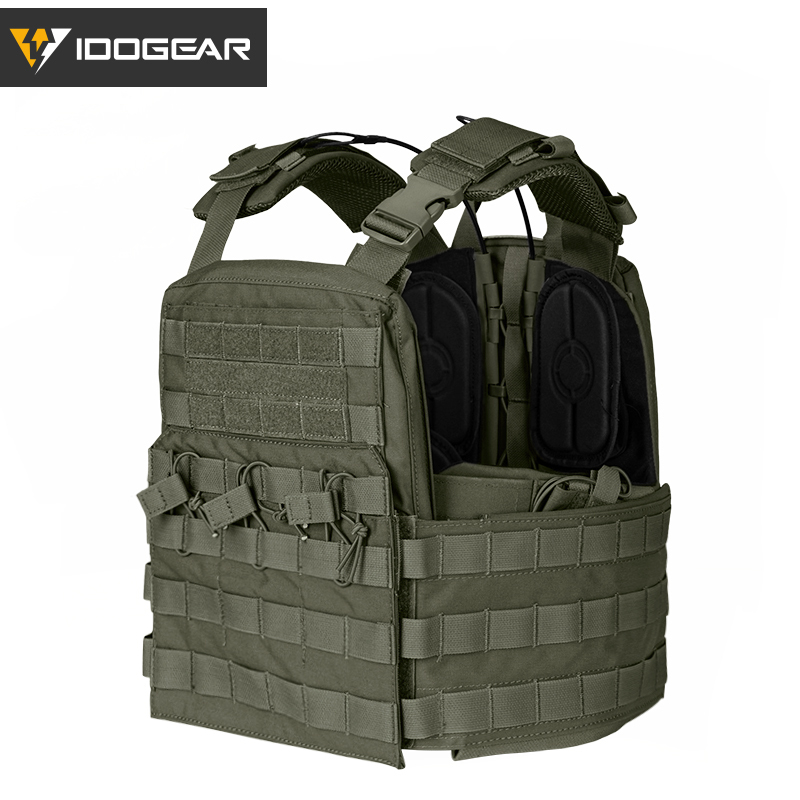 IDOGEAR Molle Tactical CPC Vest Body Armor Outdoor Combat Carrier Plate Genuine Pure Color Series 3313-IDOGEAR INDUSTRIAL