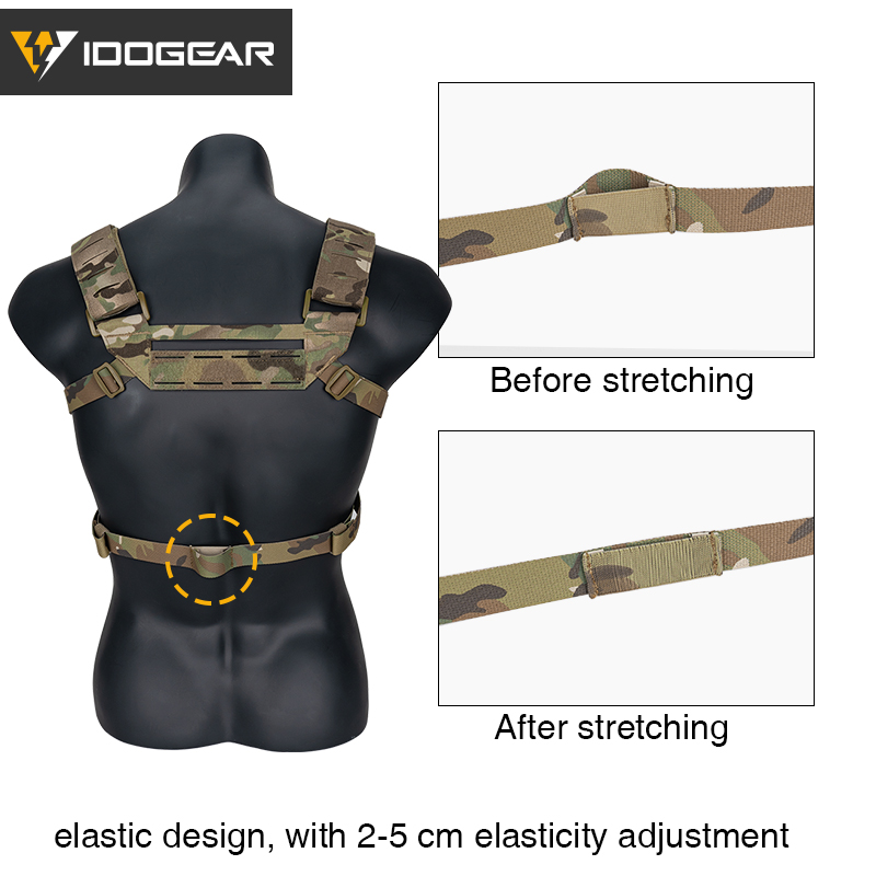 IDOGEAR KGR Tactical Chest Rig Multicam Lightweight For Airsoft Genuin