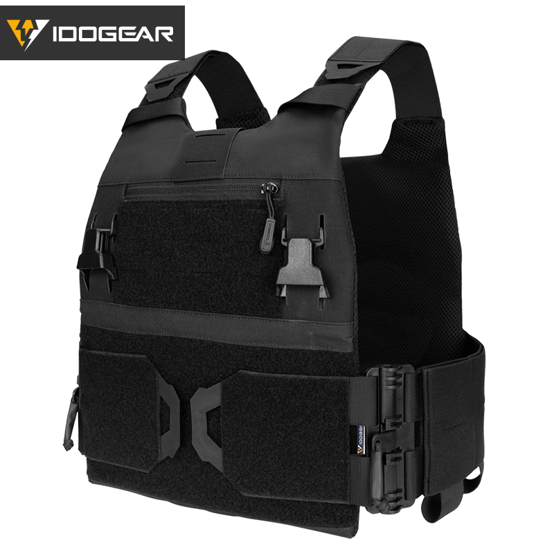 IDOGEAR 3.0 FCSK Quick Release Tactical Vest With Elastic Sides Plate Carrier for Airsoft, Military Combat Vest 3320-IDOGEAR INDUSTRIAL