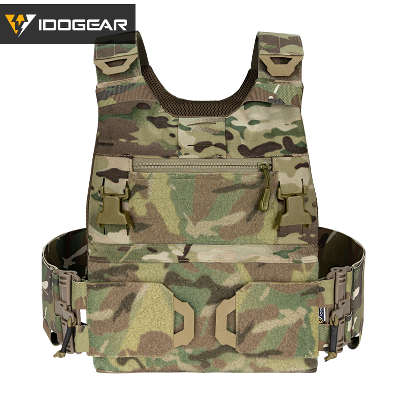 IDOGEAR 3.0 FCSK Quick Release Tactical Vest With Elastic Sides Plate Carrier for Airsoft, Military Combat Vest 3320-IDOGEAR INDUSTRIAL