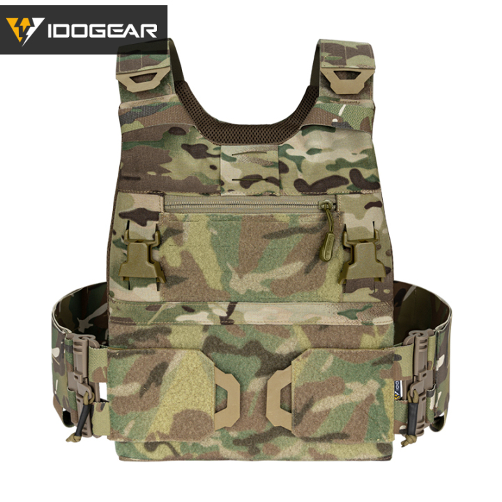 IDOGEAR GILET TACTIQUE plaque de cerise support CPC camouflage molle