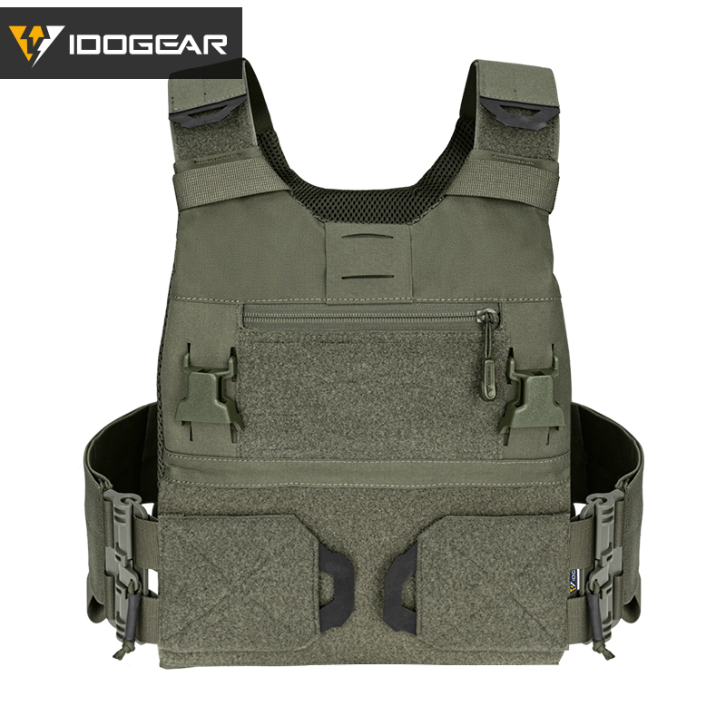 IDOGEAR 3.0 FCSK Quick Release Tactical Vest With Elastic Sides Plate Carrier for Airsoft, Military Combat Vest 3320-IDOGEAR INDUSTRIAL