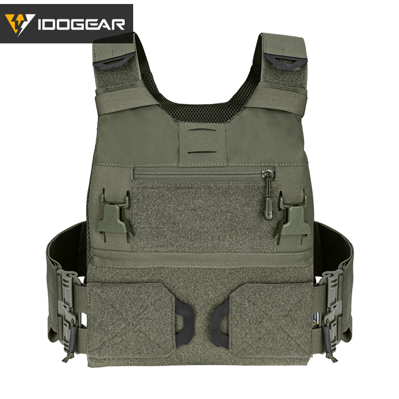 IDOGEAR 3.0 FCSK Quick Release Tactical Vest With Elastic Sides Plate Carrier for Airsoft, Military Combat Vest 3320-IDOGEAR INDUSTRIAL