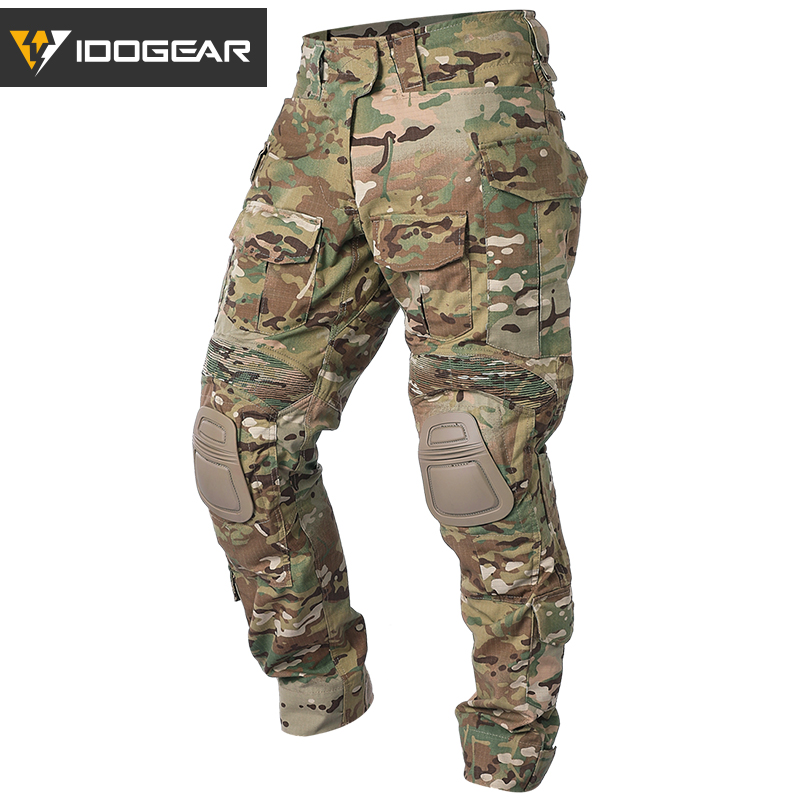 IDOGEAR G3 Combat Pants with Knee Pads Multicam/Ranger Green For Outdoor, Airsoft and MIlitary 3201-IDOGEAR INDUSTRIAL