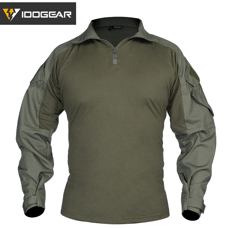 IDOGEAR Men's G3 Combat Shirts Multicam Tactical Camo Clothing 3101-IDOGEAR INDUSTRIAL