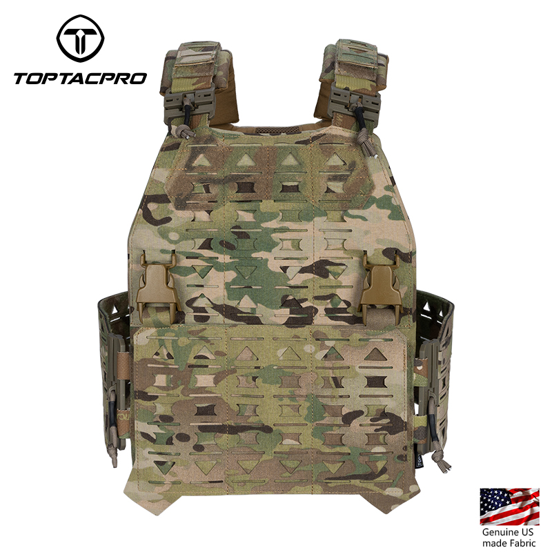 TOPTACPRO Tactical Vest Magnetic Suction Quick Release Buckle Imported  Original Fabric Matting Combat Vest 8301-IDOGEAR INDUSTRIAL