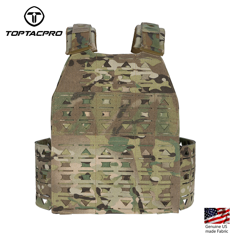 TOPTACPRO Tactical Vest Magnetic Suction Quick Release Buckle Imported Original Fabric Matting Combat Vest 8301-IDOGEAR INDUSTRIAL