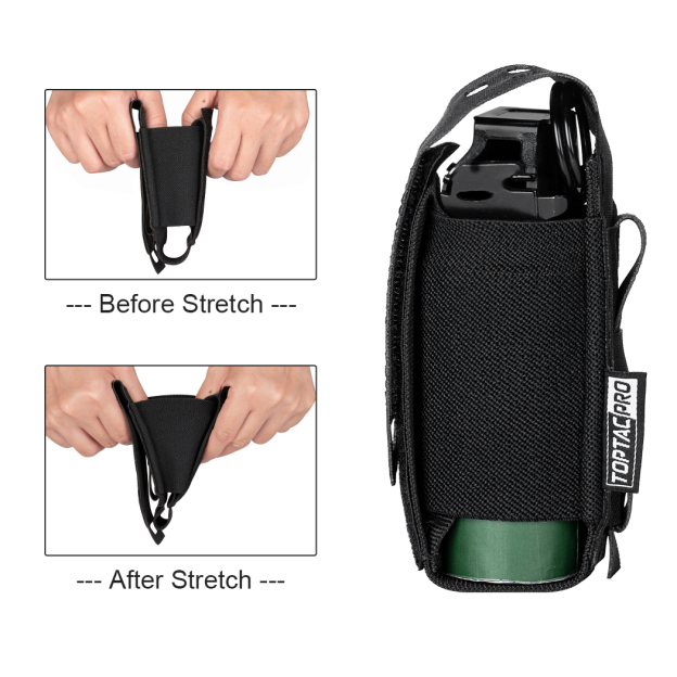 TOPTACPRO Molle Flashlight Holder Magazine Pouch Tactical Pouches Flashbang Pouch Portable Multiuse Tool Pouches 8502-IDOGEAR INDUSTRIAL