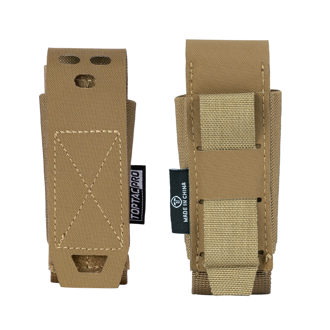 TOPTACPRO Molle Flashlight Holder Magazine Pouch Tactical Pouches Flashbang Pouch Portable Multiuse Tool Pouches 8502-IDOGEAR INDUSTRIAL