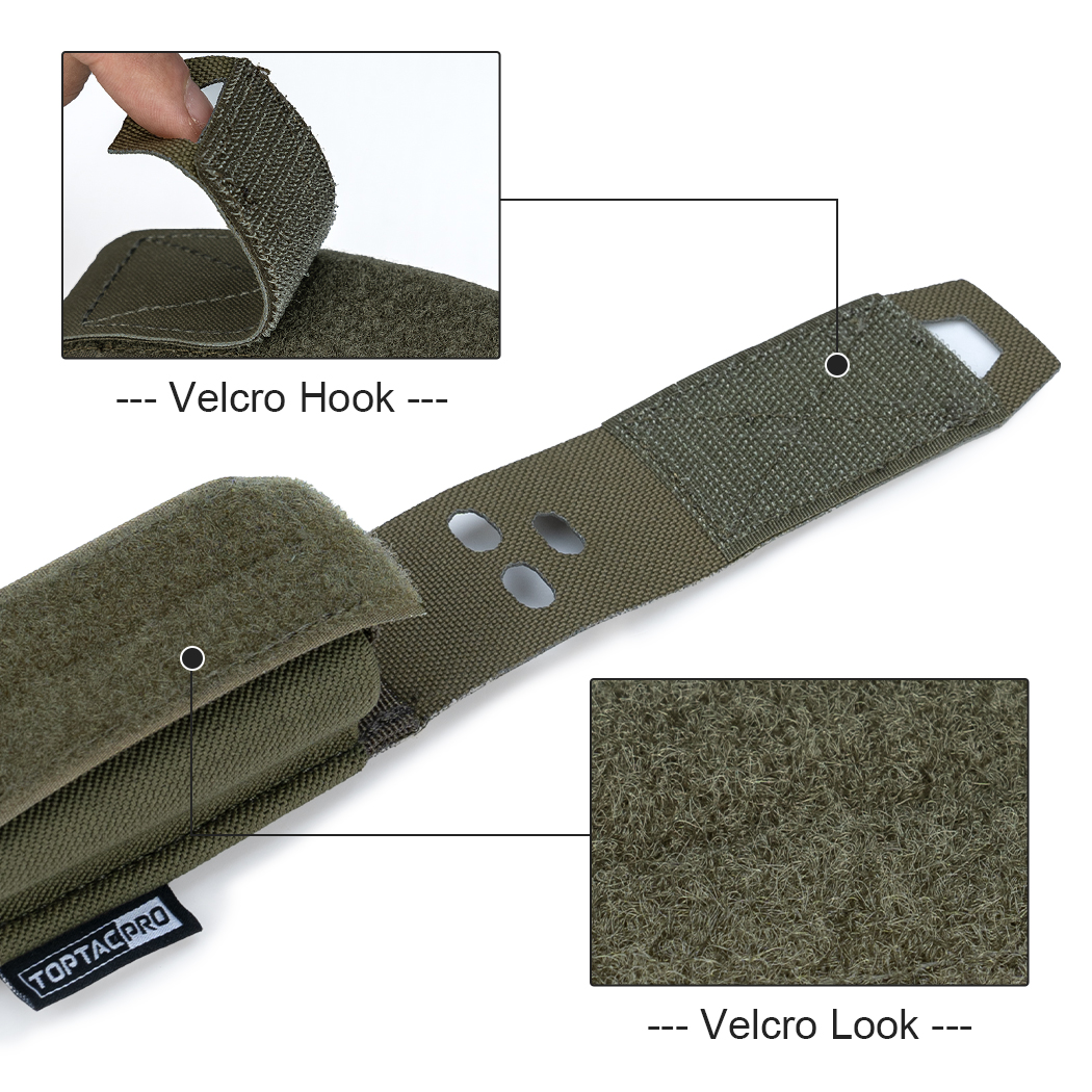 TOPTACPRO Molle Flashlight Holder Magazine Pouch Tactical Pouches Flashbang Pouch Portable Multiuse Tool Pouches 8502-IDOGEAR INDUSTRIAL