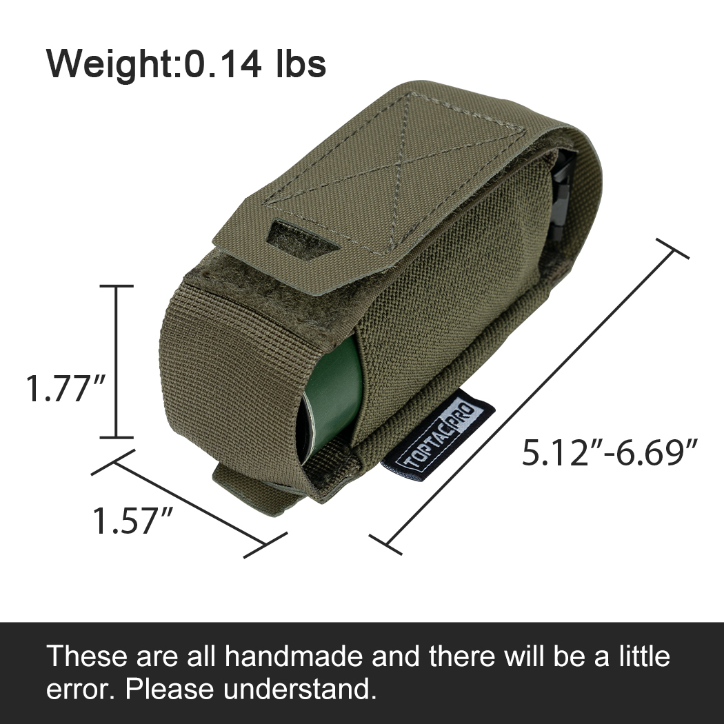 TOPTACPRO Molle Flashlight Holder Magazine Pouch Tactical Pouches Flashbang Pouch Portable Multiuse Tool Pouches 8502-IDOGEAR INDUSTRIAL