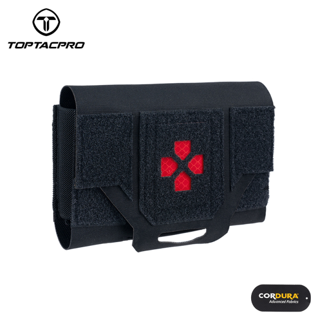 TOPTACPRO Tactical Micro Med kit Medical Pouch Tourniquet Holder Survival Molle First Aid Kits Storage Quick Release 8519-IDOGEAR INDUSTRIAL