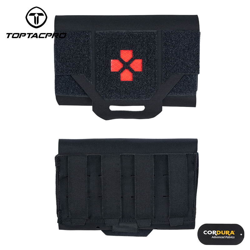 TOPTACPRO Tactical Micro Med kit Medical Pouch Tourniquet Holder Survival Molle First Aid Kits Storage Quick Release 8519-IDOGEAR INDUSTRIAL