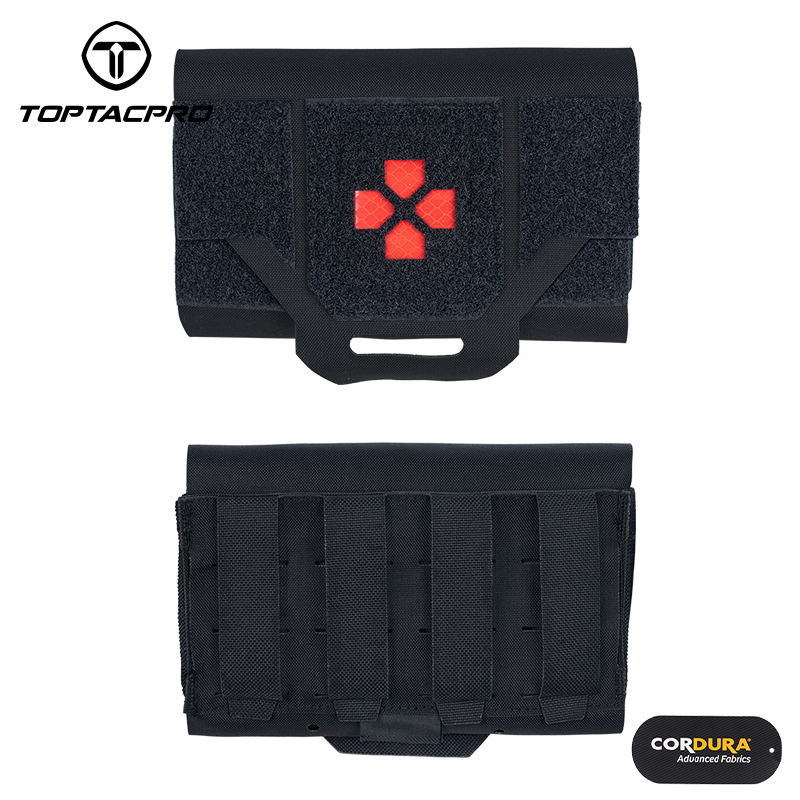 TOPTACPRO Tactical Micro Med kit Medical Pouch Tourniquet Holder Survival Molle First Aid Kits Storage Quick Release 8519-IDOGEAR INDUSTRIAL