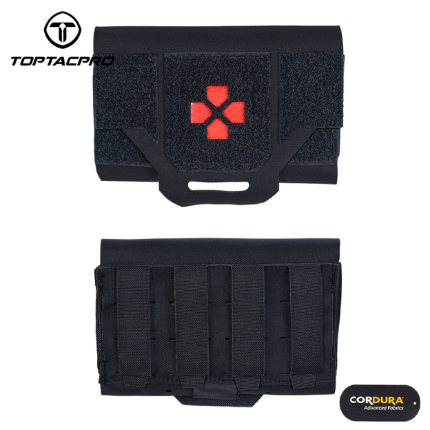 TOPTACPRO Tactical Micro Med kit Medical Pouch Tourniquet Holder Survival Molle First Aid Kits Storage Quick Release 8519-IDOGEAR INDUSTRIAL