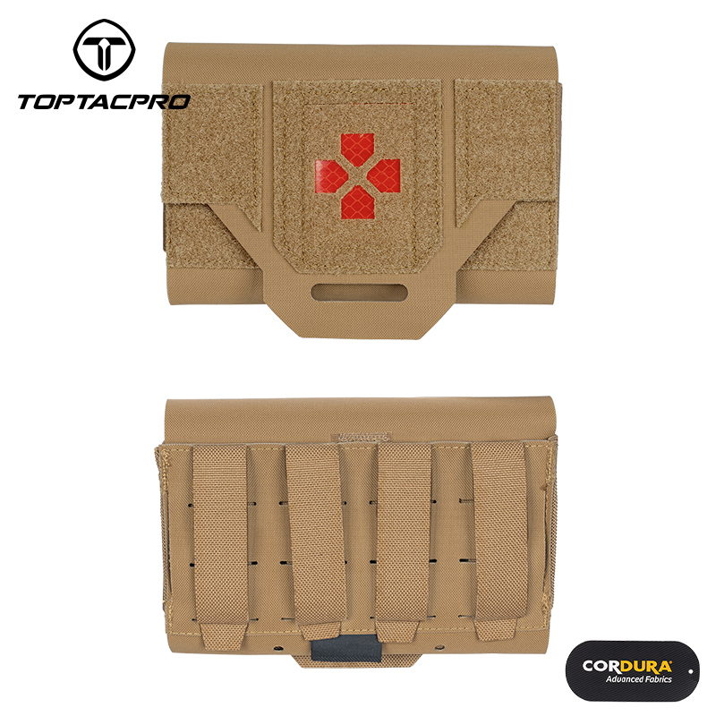 TOPTACPRO Tactical Micro Med kit Medical Pouch Tourniquet Holder Survival Molle First Aid Kits Storage Quick Release 8519-IDOGEAR INDUSTRIAL