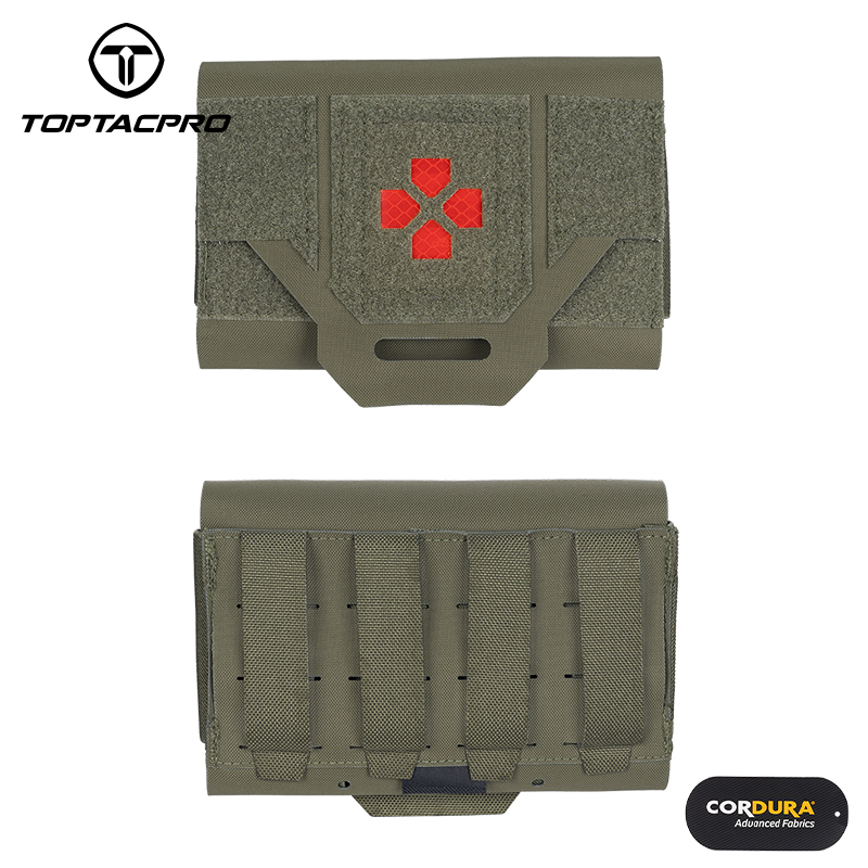 TOPTACPRO Tactical Micro Med kit Medical Pouch Tourniquet Holder Survival Molle First Aid Kits Storage Quick Release 8519-IDOGEAR INDUSTRIAL