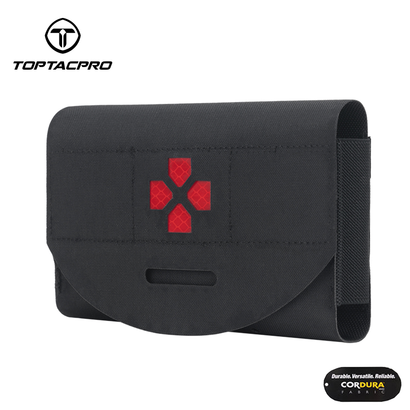 TOPTACPRO Tactical Belt Medical Pouch MOLLE EMT First Aid Pouch IFAK Utility Pouch  500D Cordura Nylon 8522-IDOGEAR INDUSTRIAL