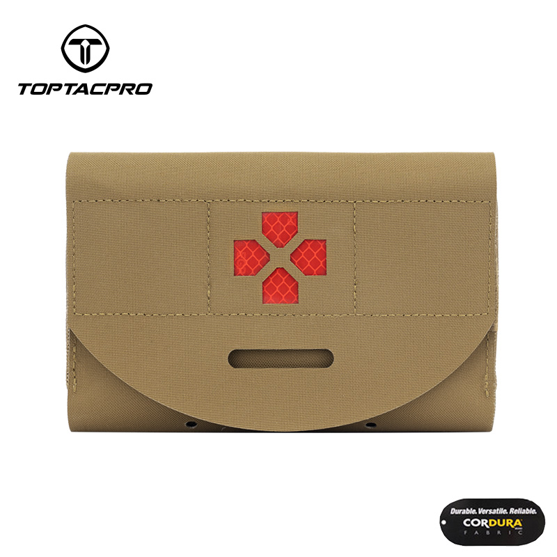 TOPTACPRO Tactical Belt Medical Pouch MOLLE EMT First Aid Pouch IFAK Utility Pouch  500D Cordura Nylon 8522-IDOGEAR INDUSTRIAL
