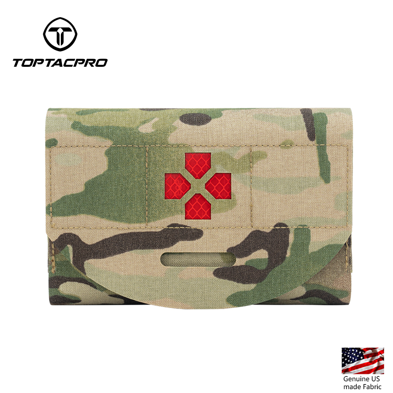 TOPTACPRO Tactical Belt Medical Pouch MOLLE EMT First Aid Pouch IFAK Utility Pouch  500D Cordura Nylon 8522-IDOGEAR INDUSTRIAL