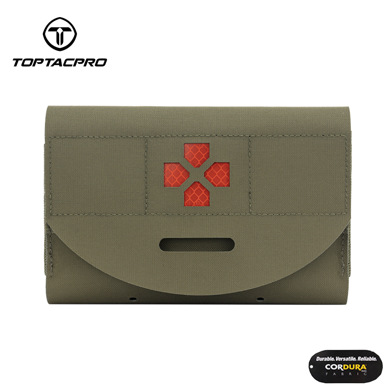TOPTACPRO Tactical Belt Medical Pouch MOLLE EMT First Aid Pouch IFAK Utility Pouch  500D Cordura Nylon 8522-IDOGEAR INDUSTRIAL
