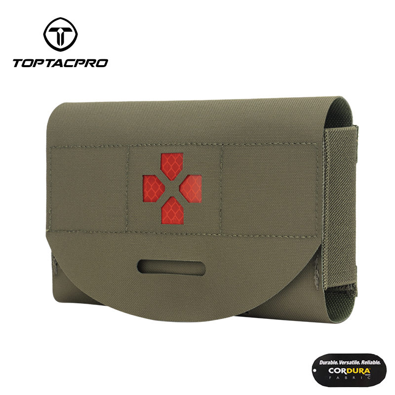 TOPTACPRO Tactical Belt Medical Pouch MOLLE EMT First Aid Pouch IFAK Utility Pouch  500D Cordura Nylon 8522-IDOGEAR INDUSTRIAL