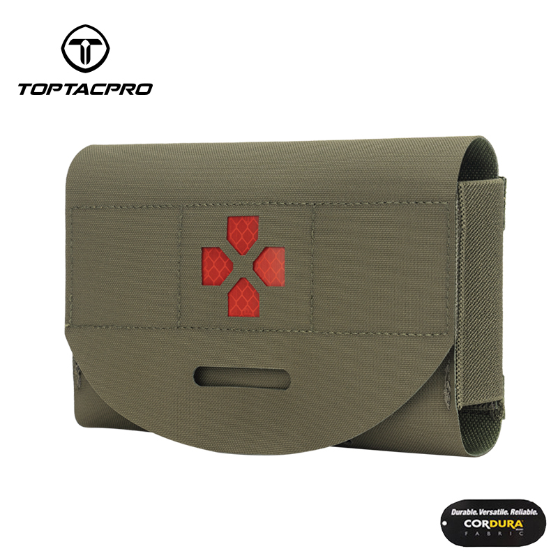 TOPTACPRO Tactical Belt Medical Pouch MOLLE EMT First Aid Pouch IFAK Utility Pouch  500D Cordura Nylon 8522-IDOGEAR INDUSTRIAL