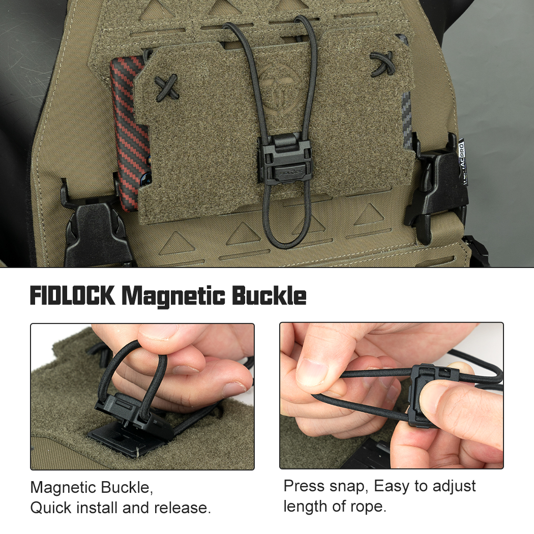 TOPTACPRO Tactical Admin Phone Pouch for Vest MOLLE Plate Carrier Multicam Portable Cell Phone Carrier Holder Quick-release Magnetic Buckle 8512-IDOGEAR INDUSTRIAL