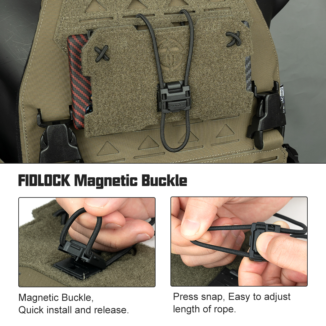 TOPTACPRO Tactical Admin Phone Pouch for Vest MOLLE Plate Carrier Multicam Portable Cell Phone Carrier Holder Quick-release Magnetic Buckle 8512-IDOGEAR INDUSTRIAL