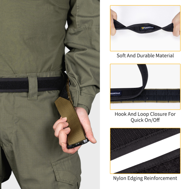 IDOGEAR Loop Liner Inner Belt for Duty Belt 1.5'' Tactical 500D Nylon Belts Unisex Hook and Loop Closure  3425-IDOGEAR INDUSTRIAL
