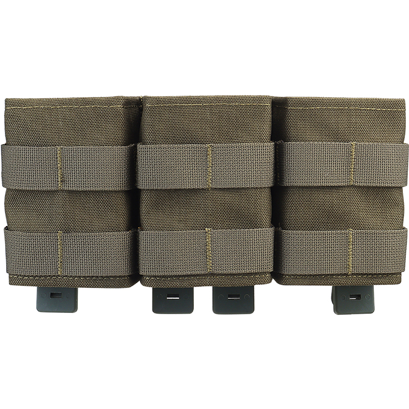 IDOGEAR Tactical Triple Magazine Pouch for 7.62mm Mag with Hard Insert Carrier Quick Draw Military Molle Mag Pouch MG-F-17-IDOGEAR INDUSTRIAL