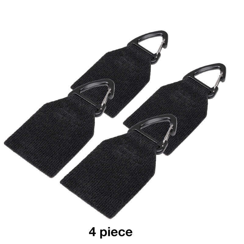 IDOGEAR Tactical Gear Clip Key Chain D-Ring Carabiners Snap Clip Tactical Belt Keeper For Hook And Loop Attachment Black 2/3/4 Set 3947-IDOGEAR INDUSTRIAL