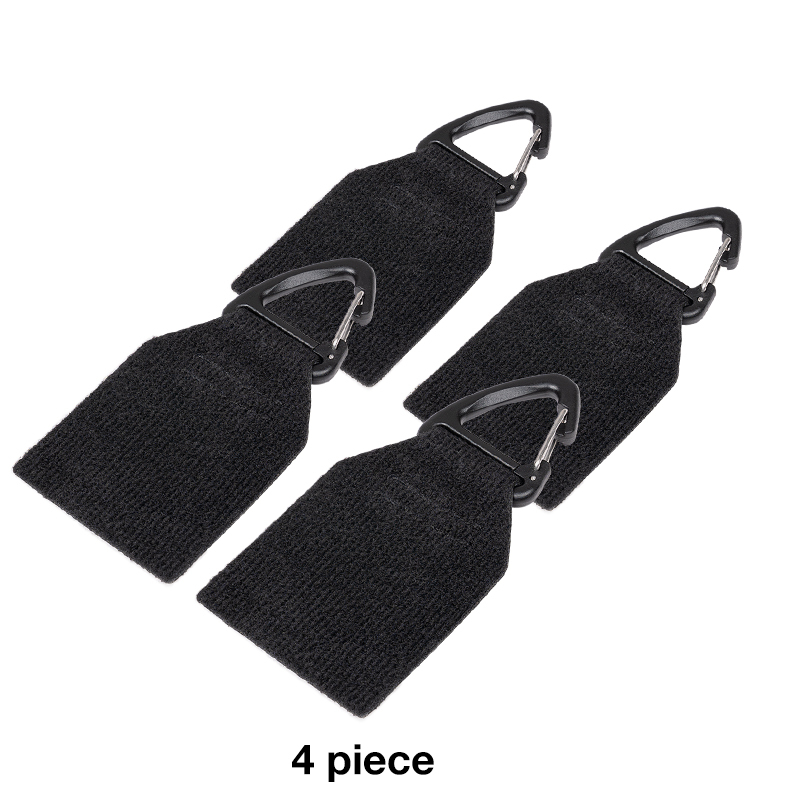 IDOGEAR Tactical Gear Clip Key Chain D-Ring Carabiners Snap Clip Tactical Belt Keeper For Hook And Loop Attachment Black 2/3/4 Set 3947-IDOGEAR INDUSTRIAL