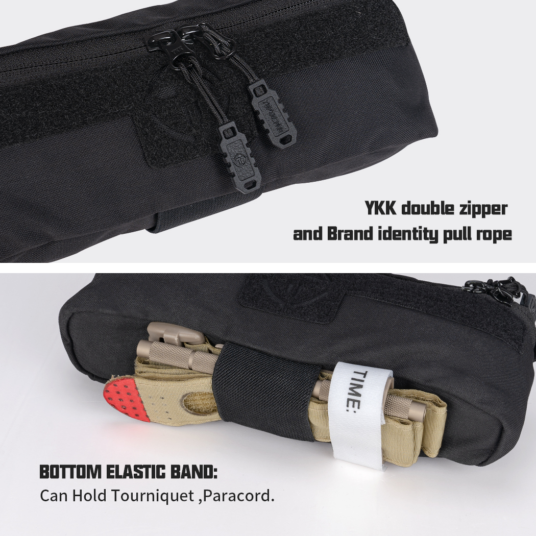 TOPTACPRO Tactical Dump Drop Pouch Molle Admin Pouch Utility Tool Organizer Pouch Multicamo for JPC CPC AVS Vest Airsoft Paintball (Bag Only)8506-IDOGEAR INDUSTRIAL
