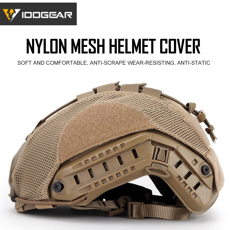 IDOGEAR Mesh Tactical Helmet Cover Cloth for FAST Helmet Camo Headwear Tactical Helmet accessories 3810-IDOGEAR INDUSTRIAL