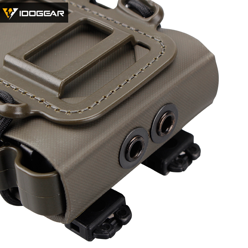 IDOGEAR Magazine Pouch Molle Clip Mag Magazine Pouch Holster Fast Mag Belt Clip plastic Black (1set/2pcs) 3517-IDOGEAR INDUSTRIAL