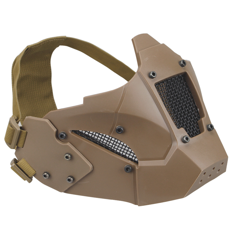 IDOGEAR Half Face Mask Lower Face Steel Mesh Mask Adjustable Flexible Mask 3603-IDOGEAR INDUSTRIAL
