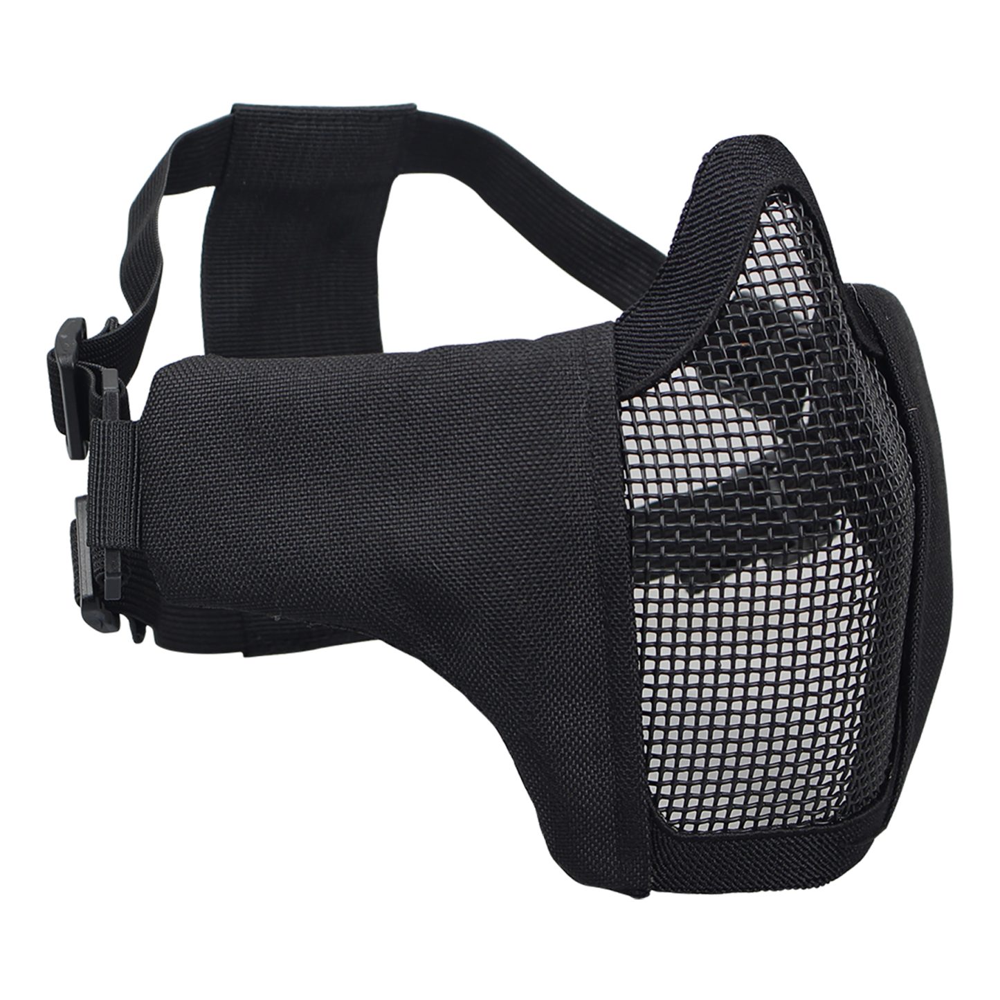 IDOGEAR Tactical Face Masks Adjustable Half Face Mask Steel Mesh Tactical Lower Face Mask 3604-IDOGEAR INDUSTRIAL