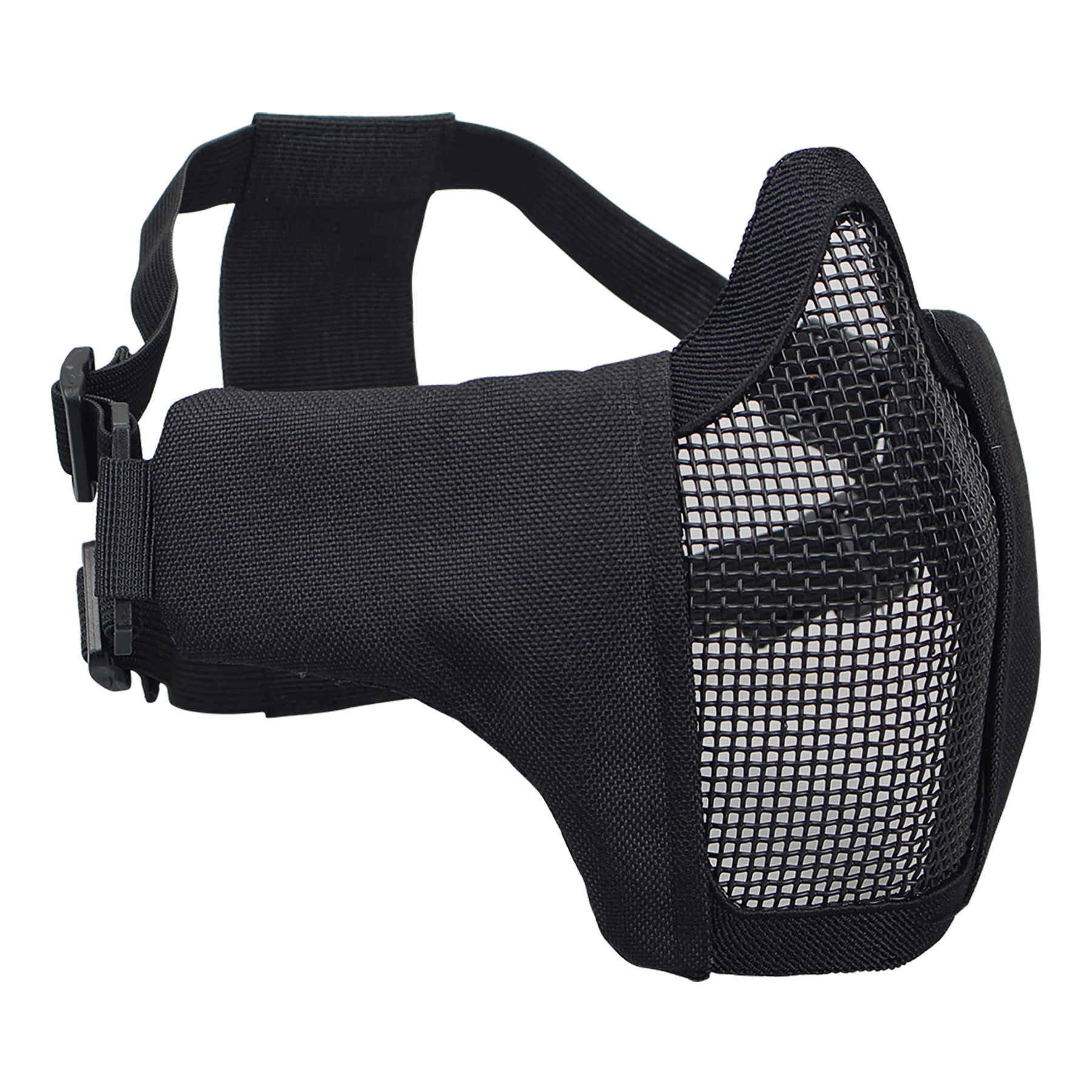 IDOGEAR Tactical Face Masks Adjustable Half Face Mask Steel Mesh Tactical Lower Face Mask 3604-IDOGEAR INDUSTRIAL