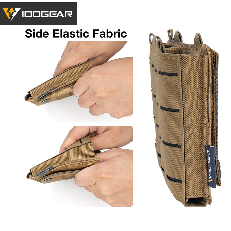 IDOGEAR Tactical Triple Mag Pouch Mag Carrier 9mm 5.56 Molle Pouch Laser Cut Design 3586-IDOGEAR INDUSTRIAL