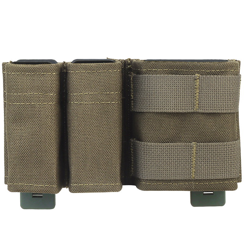 IDOGEAR Tactical Mag Pouch Mag Carrier FAST Double 9mm Single 5.56 MOLLE Pouch Hunting Pouches MG-F-06