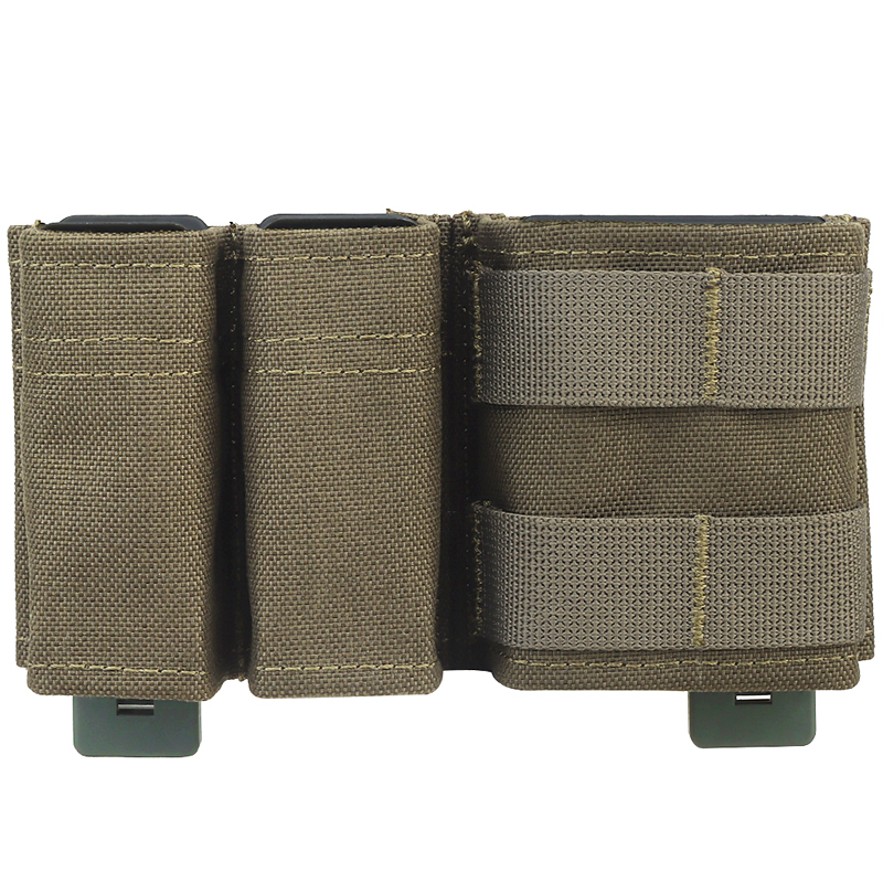 IDOGEAR Tactical Mag Pouch Mag Carrier FAST Double 9mm Single 5.56 MOLLE Pouch Hunting Pouches MG-F-06-IDOGEAR INDUSTRIAL