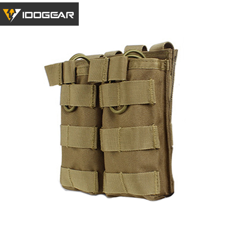 IDOGEAR Magazine Pouch Molle Double MAG Pouch Carrier Modular For 5.56/7.62 Magazine Duty Tactical Equipments 3532-IDOGEAR INDUSTRIAL