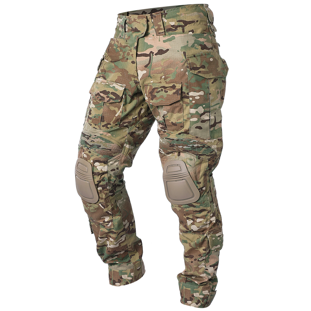 IDOGEAR G3 Combat Pants Knee Pads Multicam/Black Pro for Hunting, Hiking, Climbing Outdoor 3201